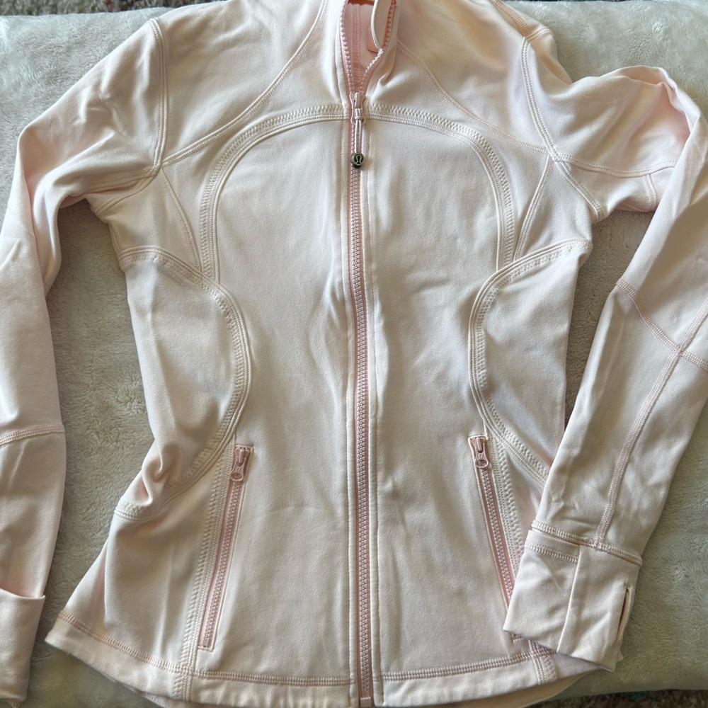 Lululemon Athletica Light Pink Varsity Jacket